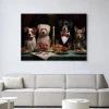 Urban Cotton Wandkleed A Dog Dinner in maat en frame naar keuze* Wandkleden