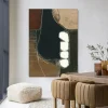 Urban Cotton Wandkleed Abstract 10 in maat en frame naar keuze* Wandkleden