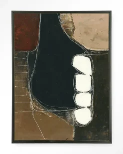 Urban Cotton Wandkleed Abstract 10 in maat en frame naar keuze* Wandkleden