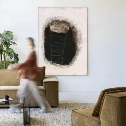 Urban Cotton Wandkleed Abstract 14 in maat en frame naar keuze* Wandkleden