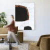 Urban Cotton Wandkleed Abstract 11 in maat en frame naar keuze* Wandkleden