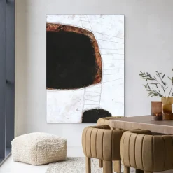 Urban Cotton Wandkleed Abstract 11 in maat en frame naar keuze* Wandkleden