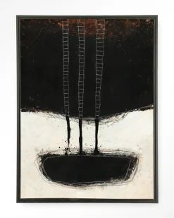 Urban Cotton Wandkleed Abstract 15 in maat en frame naar keuze* Wandkleden
