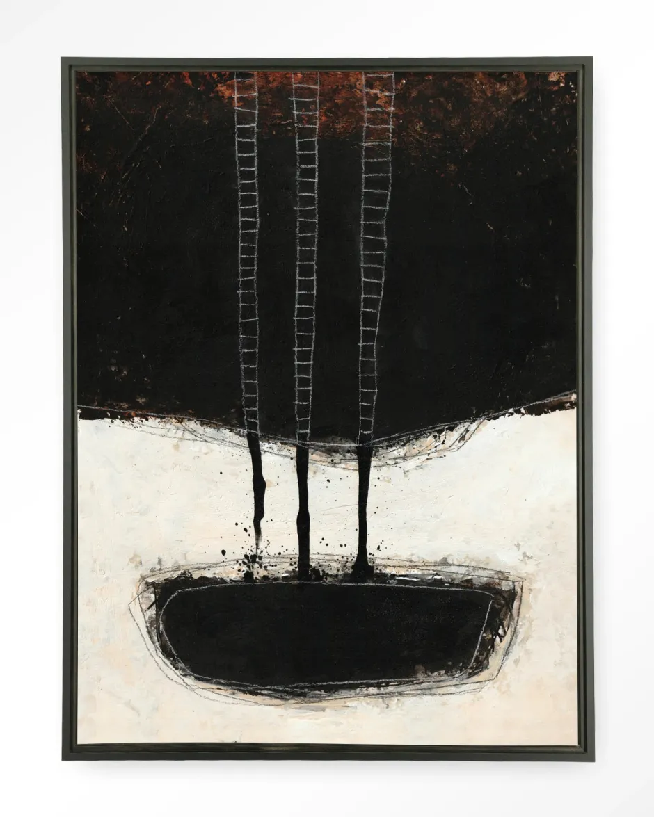 Urban Cotton Wandkleed Abstract 15 in maat en frame naar keuze* Wandkleden