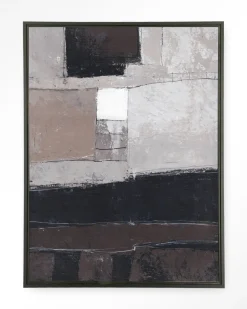 Urban Cotton Wandkleed Abstract 4 in maat en frame naar keuze* Wandkleden