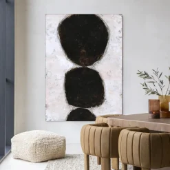 Urban Cotton Wandkleed Abstract 13 in maat en frame naar keuze* Wandkleden