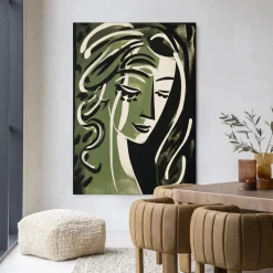 Urban Cotton Wandkleed Aphrodite in maat en frame naar keuze* Wandkleden