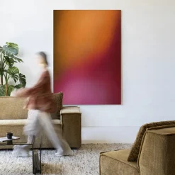 Urban Cotton Wandkleed Aurora 1 in maat en frame naar keuze* Wandkleden