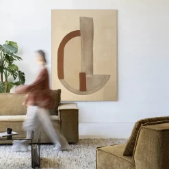 Urban Cotton Wandkleed Balance Arc in maat en frame naar keuze* Wandkleden