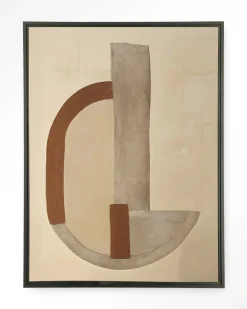 Urban Cotton Wandkleed Balance Arc in maat en frame naar keuze* Wandkleden