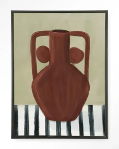 Urban Cotton Wandkleed Vivid Vase 10 in maat en frame naar keuze* Wandkleden