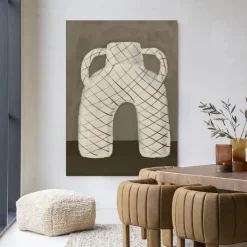 Urban Cotton Wandkleed Vivid Vase 05 in maat en frame naar keuze* Wandkleden
