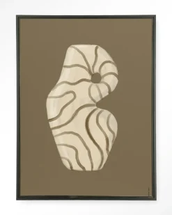 Urban Cotton Wandkleed Vivid Vase 09 in maat en frame naar keuze* Wandkleden
