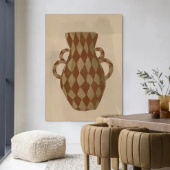 Urban Cotton Wandkleed Vivid Vase 08 in maat en frame naar keuze* Wandkleden