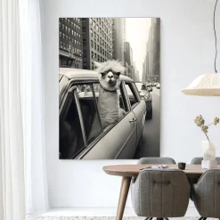Urban Cotton Wandkleed Alpaca In NY in maat en frame naar keuze* Wandkleden