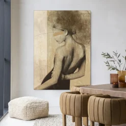 Urban Cotton Wandkleed Back To You in maat en frame naar keuze* Wandkleden