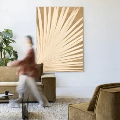 Urban Cotton Wandkleed Beleaf in maat en frame naar keuze* Wandkleden
