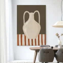 Urban Cotton Wandkleed Vivid Vase 06 in maat en frame naar keuze* Wandkleden