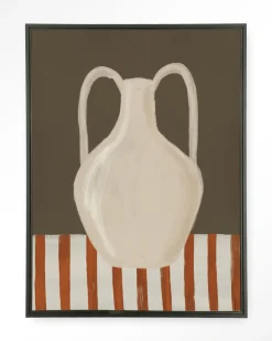 Urban Cotton Wandkleed Vivid Vase 06 in maat en frame naar keuze* Wandkleden