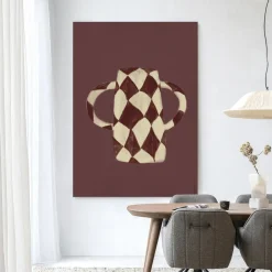 Urban Cotton Wandkleed Vivid Vase 07 in maat en frame naar keuze* Wandkleden
