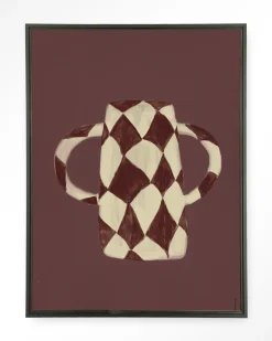 Urban Cotton Wandkleed Vivid Vase 07 in maat en frame naar keuze* Wandkleden