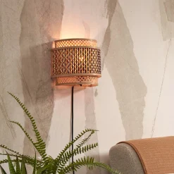 GOOD&MOJO Wandlamp Bhutan Bamboe, kleur* Wandlampen