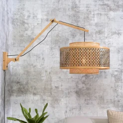 GOOD&MOJO Wandlamp Bhutan 50cm, Bamboe* Wandlampen