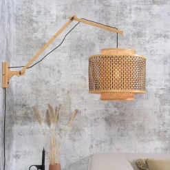 GOOD&MOJO Wandlamp Bhutan 40cm, Bamboe* Wandlampen
