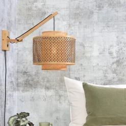 GOOD&MOJO Wandlamp Bhutan 40cm, Bamboe* Wandlampen