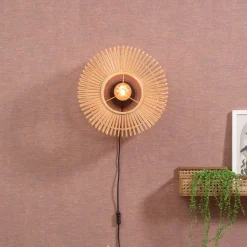 GOOD&MOJO Wandlamp Bromo Bamboe* Wandlampen