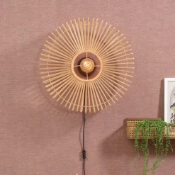 GOOD&MOJO Wandlamp Bromo Bamboe* Wandlampen