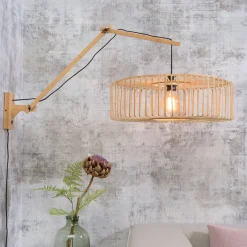 GOOD&MOJO Wandlamp Bromo 60cm, Bamboe* Wandlampen