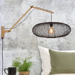 GOOD&MOJO Wandlamp Cango 112cm, Bamboe* Wandlampen