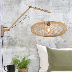 GOOD&MOJO Wandlamp Cango 112cm, Bamboe* Wandlampen