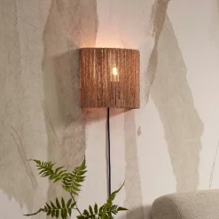 GOOD&MOJO Wandlamp Iguazu Jute, kleur* Wandlampen