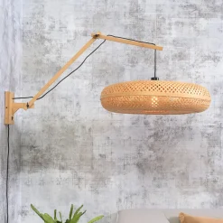 GOOD&MOJO Wandlamp Palawan Ø60cm, Bamboe* Wandlampen