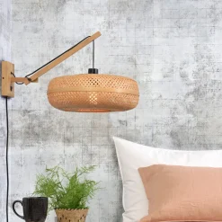 GOOD&MOJO Wandlamp Palawan Ø40cm, Bamboe* Wandlampen