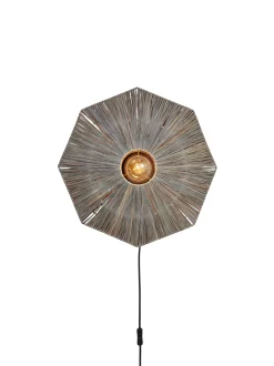 GOOD&MOJO Wandlamp Panama Raffia, kleur* Wandlampen