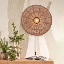 GOOD&MOJO Wandlamp Tanami Rotan, 55cm* Wandlampen