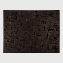 Ethnicraft Wandpaneel Bricks Teakhout, 90 x 120cm* Wandpanelen