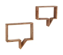 Artistiq Living Wandplank Aeden Mangohout, Set van 2 stuks* Wandrekjes & Wandplanken