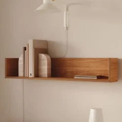 Kave Home Wandplank Octavia Essenhout* Wandrekjes & Wandplanken