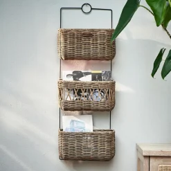 Rivièra Maison Wandrek Rustic Rattan Rotan, 78 x 28cm* Wandrekjes & Wandplanken|Tijdschriftenhouders