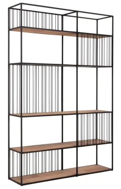 DTP Home Wandrek Barra Teakhout en metaal* Wandrekken & Wandkasten