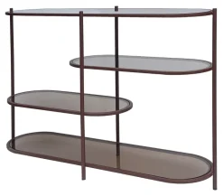 Brix Wandrek Jill Gecoat staal en glas, 90 x 123cm* Wandrekken & Wandkasten