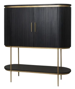 Tower Living Wijnkast Rivello Mangohout, 150 x 135cm* Wijnkasten & Wijnrekken|Opbergkasten