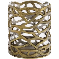 Richmond Interiors Windlicht Mase 27cm, kleur Brass antique* Kaarshouders & Windlichten