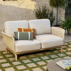 Kave Home 2-zits Tuinbank Alipa Acaciahout en touw* Tuinbanken