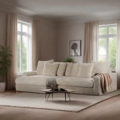 BASE 3-zits Loungebank Leesa Links/Rechts, Rib, kleur* Loungebank