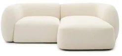 Kave Home 2-zits Loungebank Martina Structuurstof, 230cm, kleur Ecru* Organische Bank|Loungebank